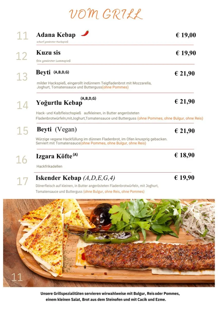 Speisekarte Kebab Kitchen – Seite 3