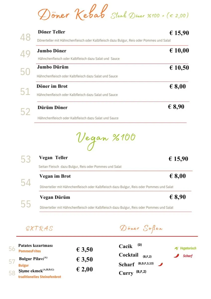 Speisekarte Kebab Kitchen – Seite 8