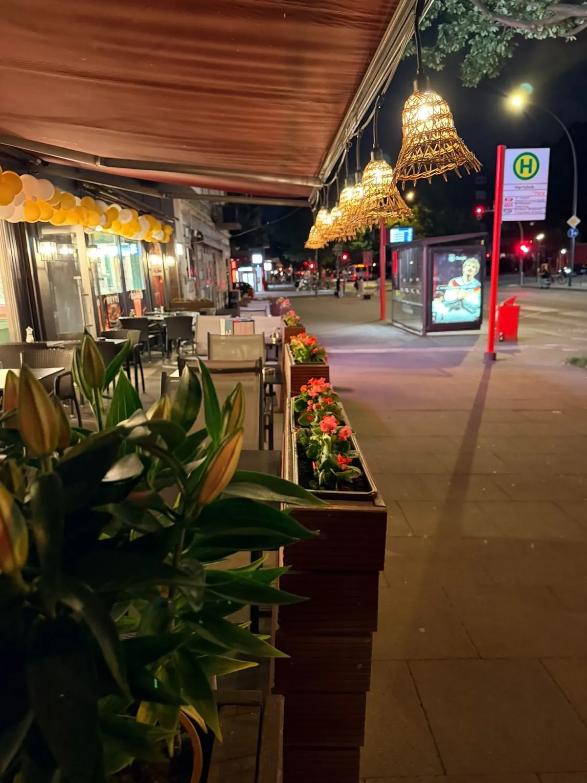 Terrasse am Abend